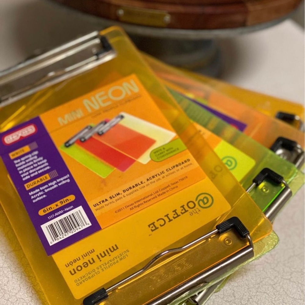 Dexas® | @ the OFFICE® Memo-Size Clipboards (8 Clipboard Bundle)